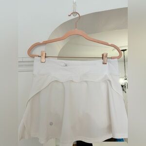 Lululemon Athletica White Mini Skort